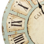 Reloj de pared de MDF multicolor 60 cm