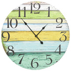 Multicolor MDF Wall Clock 60 cm