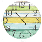 Multicolor MDF Wall Clock 60 cm