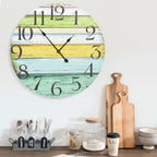 Multicolor MDF Wall Clock 60 cm