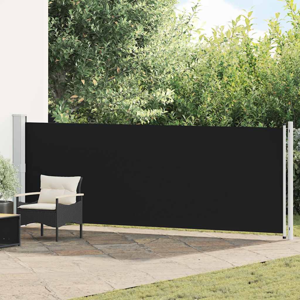 Blue Retractable Garden Side Awning 100x300 cm