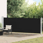 Toldo lateral retráctil de jardín azul 100x300 cm
