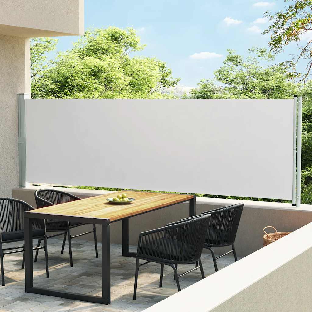 Blue Retractable Garden Side Awning 100x300 cm