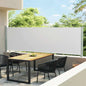 Toldo lateral retráctil de jardín azul 100x300 cm