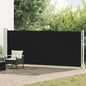 Toldo lateral retráctil para patio azul 140x600 cm