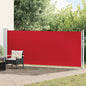 Toldo lateral retráctil para patio azul 140x600 cm