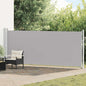 Toldo lateral retráctil para patio azul 140x600 cm