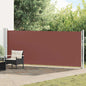 Toldo lateral retráctil para patio azul 140x600 cm