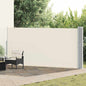 Toldo lateral retráctil de jardín azul 100x300 cm