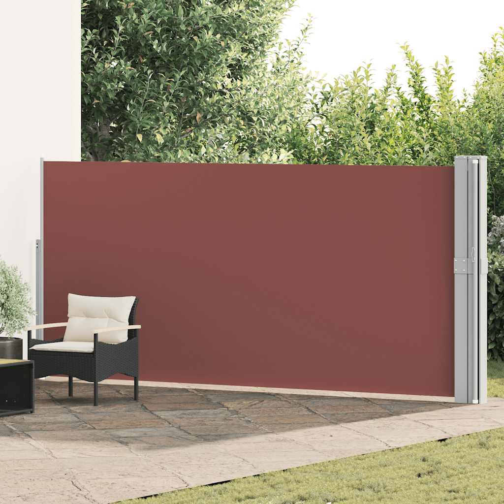 Blue Retractable Garden Side Awning 100x300 cm