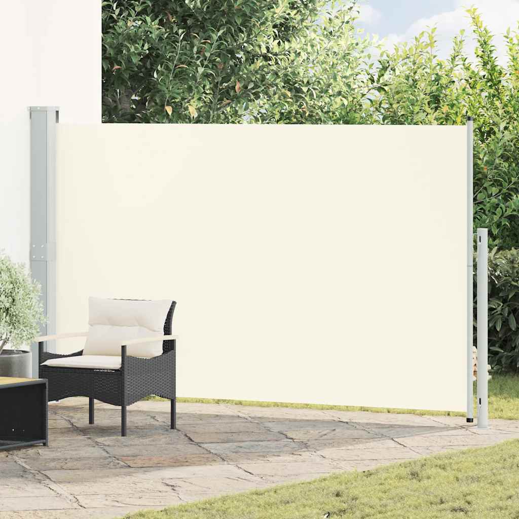 Blue Retractable Garden Side Awning 100x300 cm