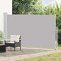 Toldo lateral retráctil de jardín azul 100x300 cm