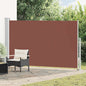 Toldo lateral retráctil de jardín azul 100x300 cm