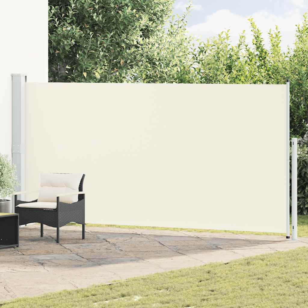 Blue Retractable Garden Side Awning 100x300 cm