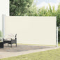Toldo lateral retráctil de jardín azul 100x300 cm