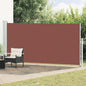 Toldo lateral retráctil de jardín azul 100x300 cm