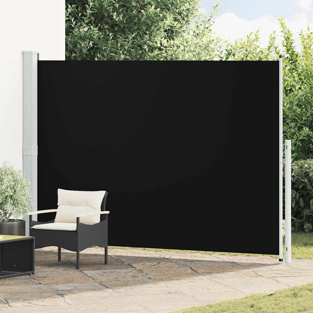 Blue Retractable Garden Side Awning 100x300 cm