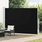 Toldo lateral retráctil de jardín azul 100x300 cm