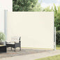 Toldo lateral retráctil de jardín azul 100x300 cm
