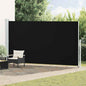 Toldo lateral retráctil de jardín azul 100x300 cm