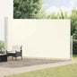 Toldo lateral retráctil de jardín azul 100x300 cm