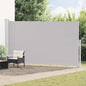 Toldo lateral retráctil de jardín azul 100x300 cm