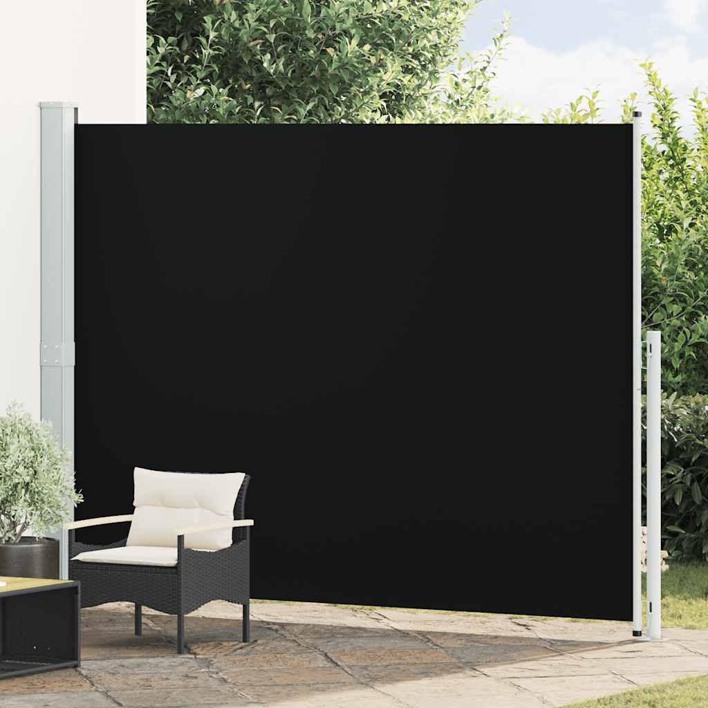 Blue Retractable Garden Side Awning 100x300 cm