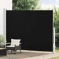 Toldo lateral retráctil de jardín azul 100x300 cm