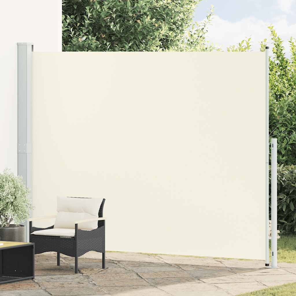 Blue Retractable Garden Side Awning 100x300 cm
