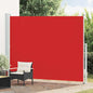 Toldo lateral retráctil para patio azul 140x600 cm
