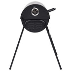 Parrilla barril 2 rejillas de cocción negro acero 80x95x90 cm