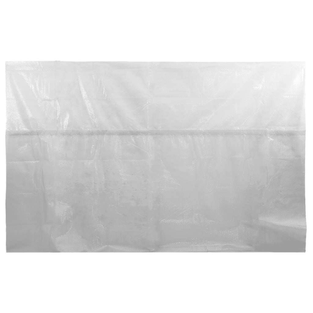 Cubierta solar de piscina de PE flotante gris 260x160 cm