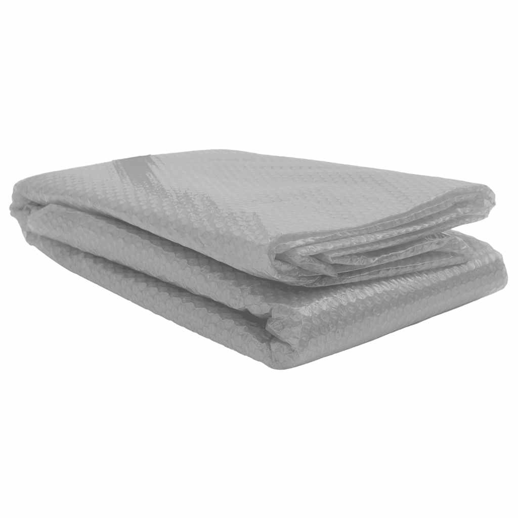 Cubierta solar de piscina de PE flotante gris 260x160 cm