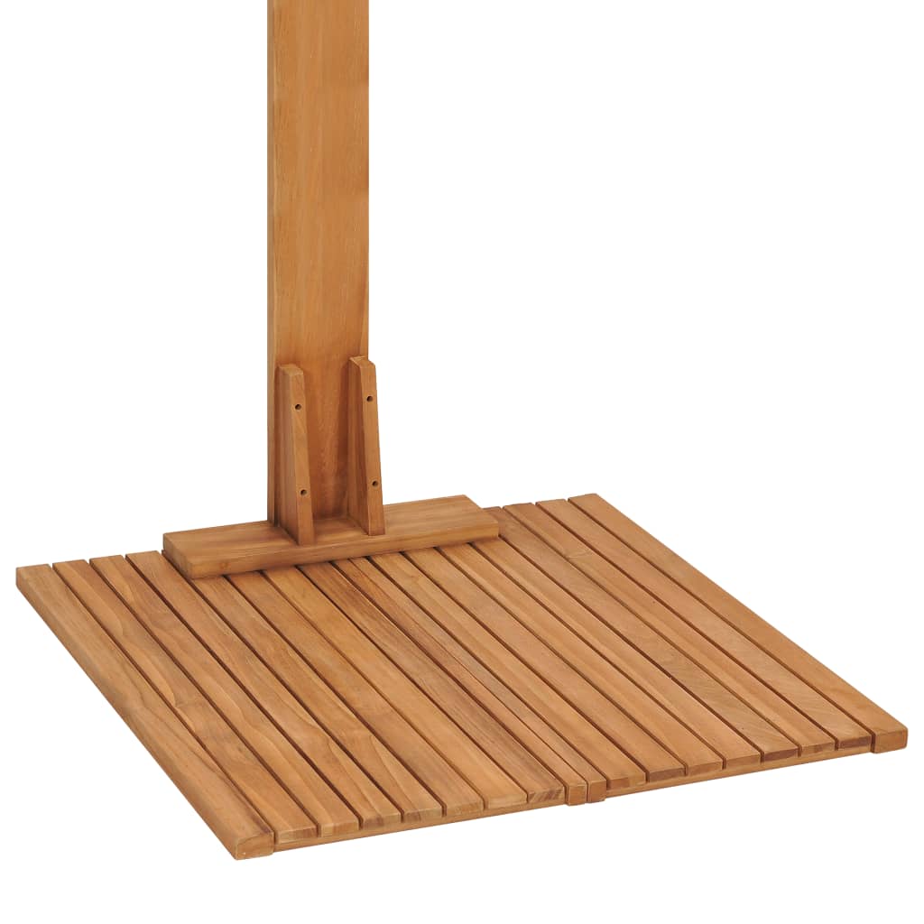 Ducha de jardín de madera maciza de teca 75x75x210 cm