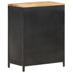 Aparador de madera maciza de mango rugosa 60x35x78 cm