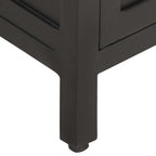 Aparador de madera maciza de mango rugosa 60x35x78 cm