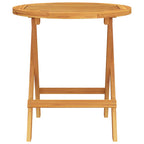 Mesa bistró de terraza madera maciza de acacia Ø46x47 cm
