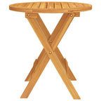Mesa bistró de terraza madera maciza de acacia Ø46x47 cm