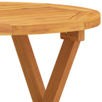 Mesa bistró de terraza madera maciza de acacia Ø46x47 cm