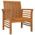 Sillones con cojines blanco crema 2 uds madera maciza de acacia