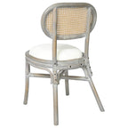 Sillas de comedor 2 unidades lino gris
