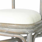 Sillas de comedor 2 unidades lino gris