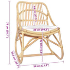 Silla de ratán lino