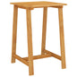 Mesa alta de jardín madera maciza de acacia 140x70x104 cm