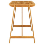 Mesa alta de jardín madera maciza de acacia 140x70x104 cm