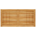 Mesa alta de jardín madera maciza de acacia 140x70x104 cm