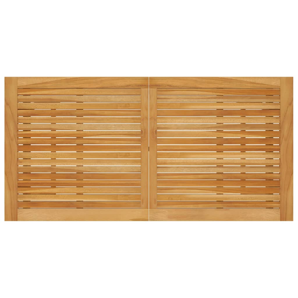 Mesa alta de jardín madera maciza de acacia 140x70x104 cm