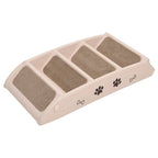 Escalera plegable para perros crema 62x40x49,5 cm