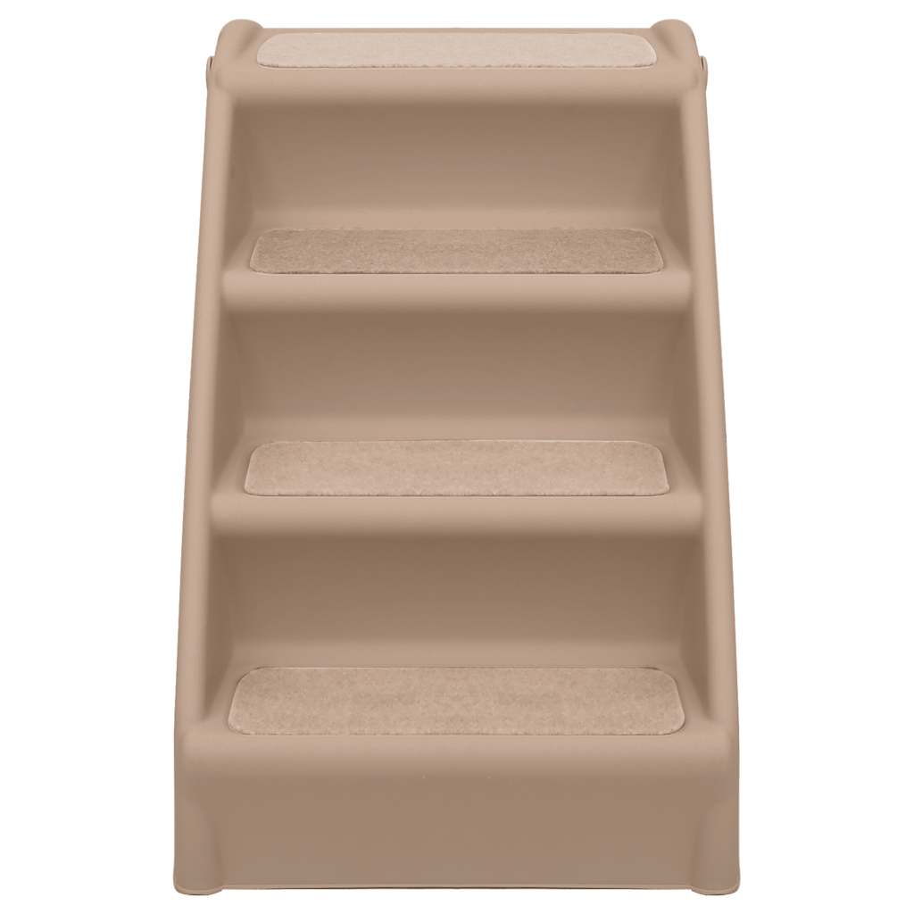 Escalera plegable para perros marrón 62x40x49,5 cm