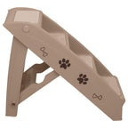 Escalera plegable para perros marrón 62x40x49,5 cm